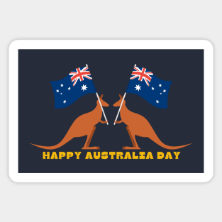 Kangaroo Australia Day Sticker